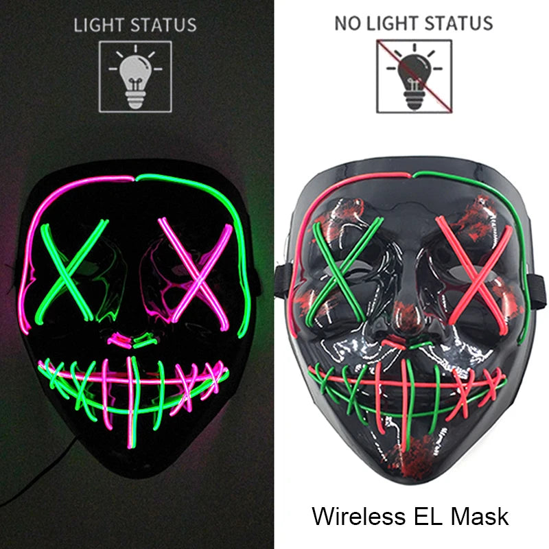 Neon Light-Up Mask