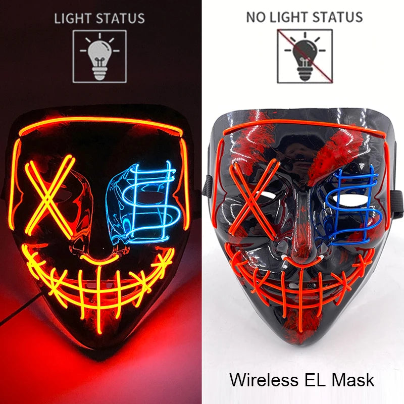 Neon Light-Up Mask