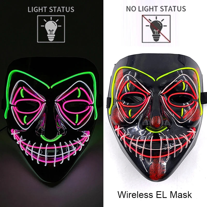 Neon Light-Up Mask