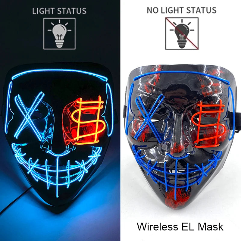 Neon Light-Up Mask
