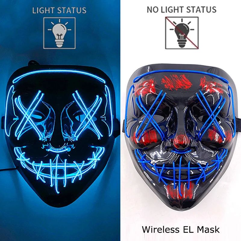 Neon Light-Up Mask