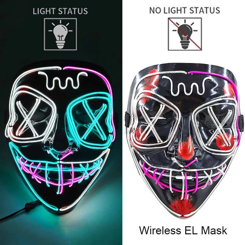 Neon Light-Up Mask