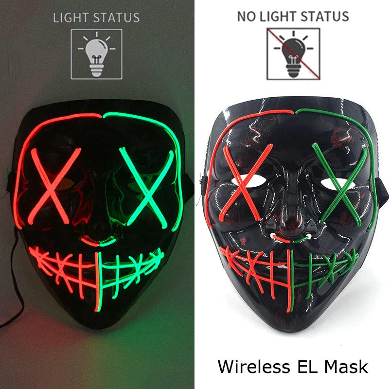 Neon Light-Up Mask