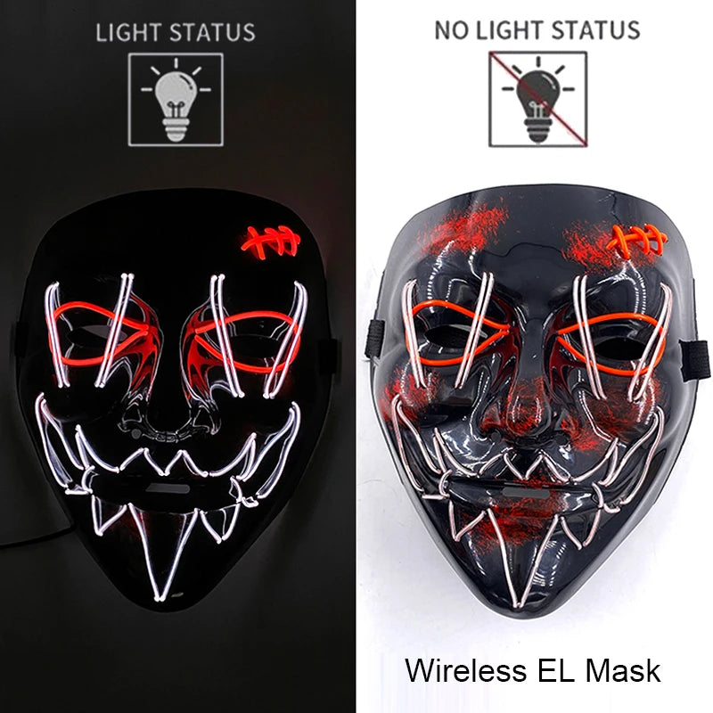 Neon Light-Up Mask
