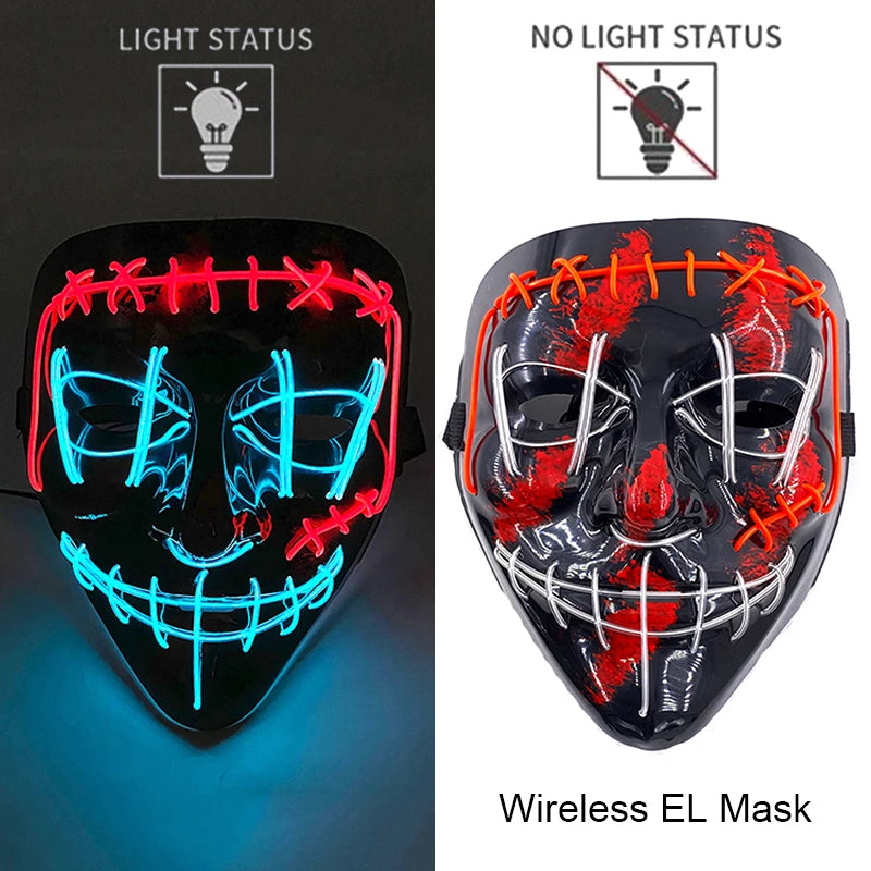 Neon Light-Up Mask
