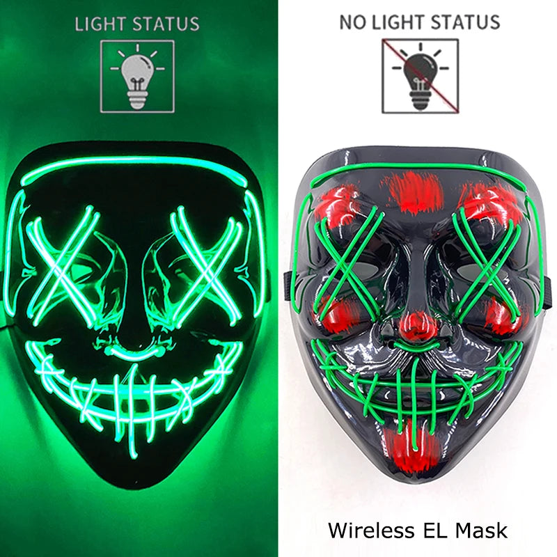 Neon Light-Up Mask