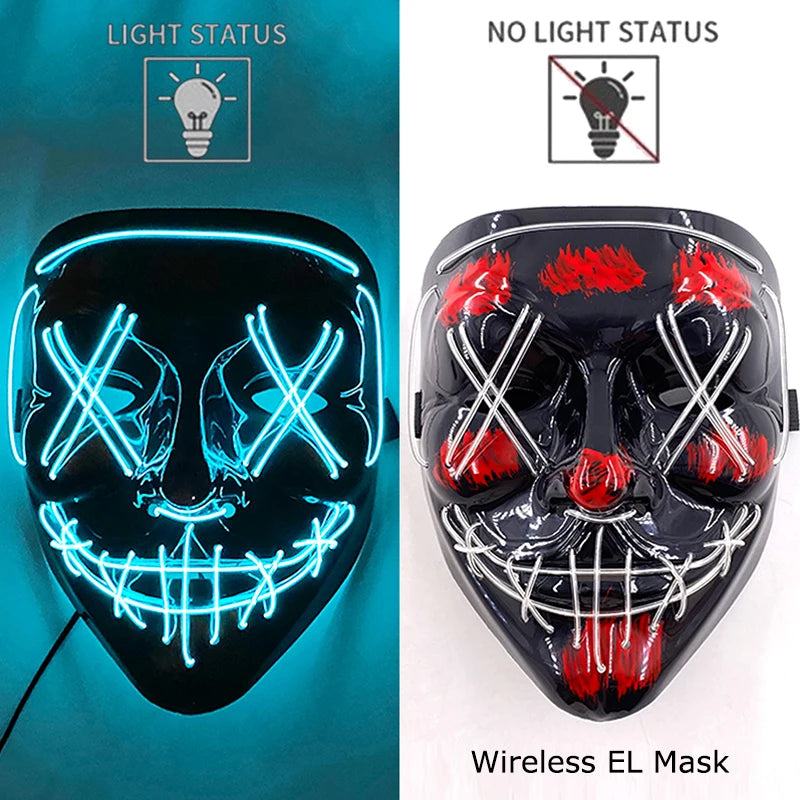 Neon Light-Up Mask