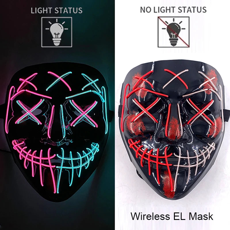 Neon Light-Up Mask