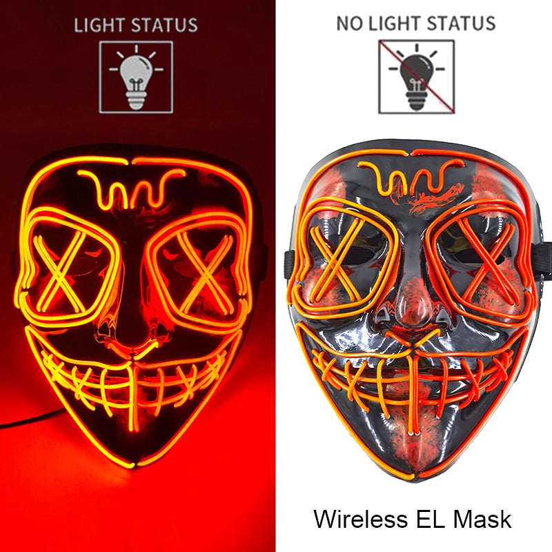 Neon Light-Up Mask