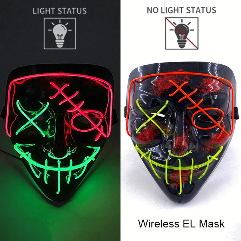 Neon Light-Up Mask