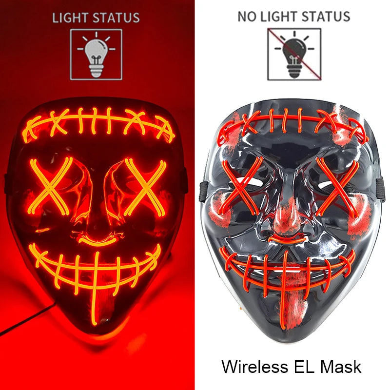 Neon Light-Up Mask