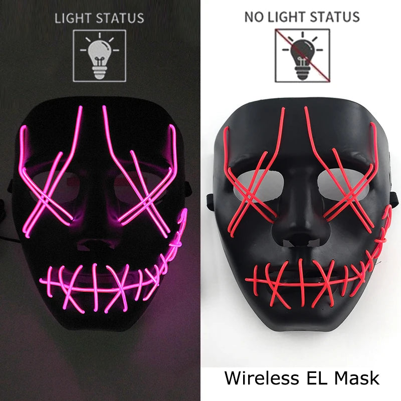 Neon Light-Up Mask