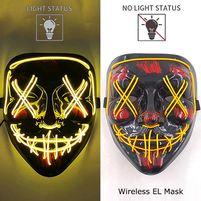 Neon Light-Up Mask
