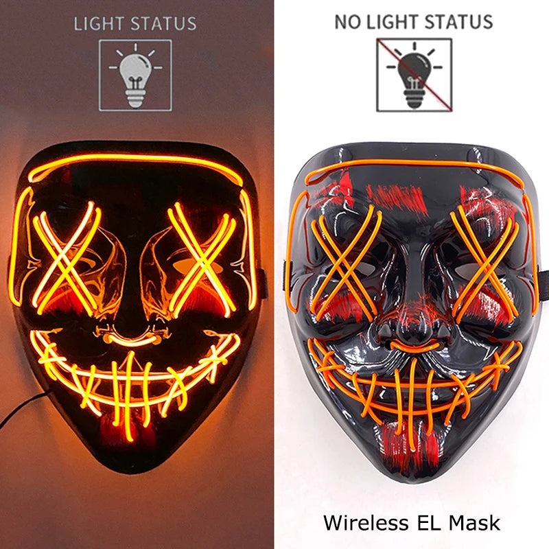 Neon Light-Up Mask
