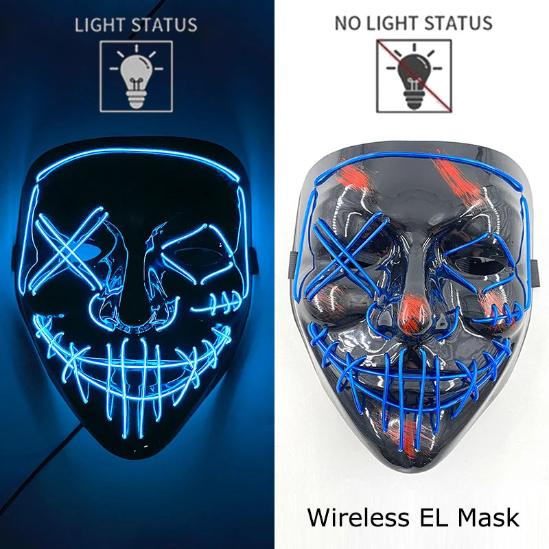 Neon Light-Up Mask