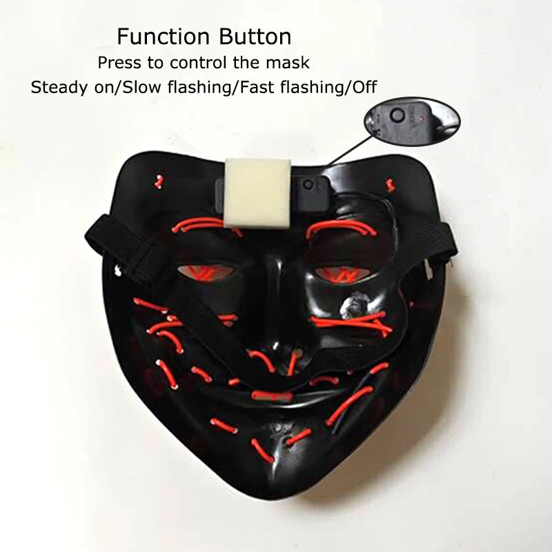 Neon Light-Up Mask