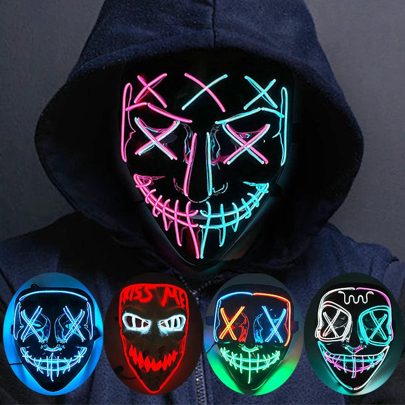 Neon Light-Up Mask