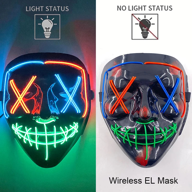 Neon Light-Up Mask