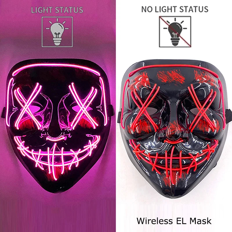 Neon Light-Up Mask