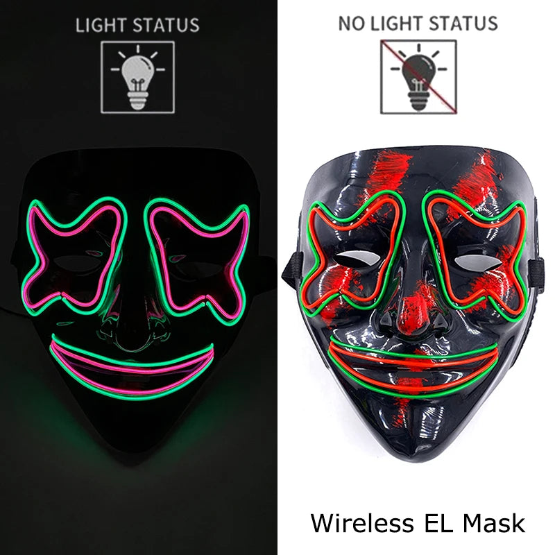 Neon Light-Up Mask