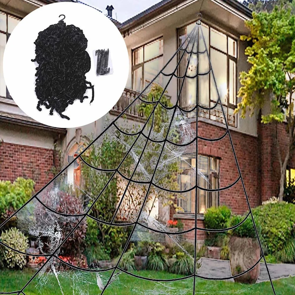 Giant Spider Web + Spider Yard Kit