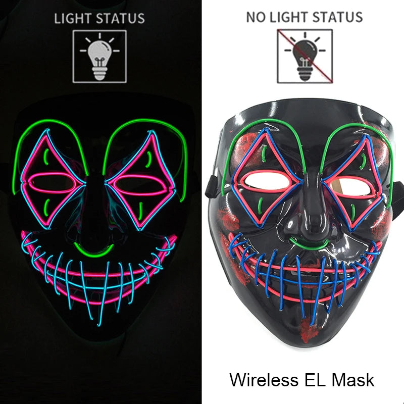 Neon Light-Up Mask