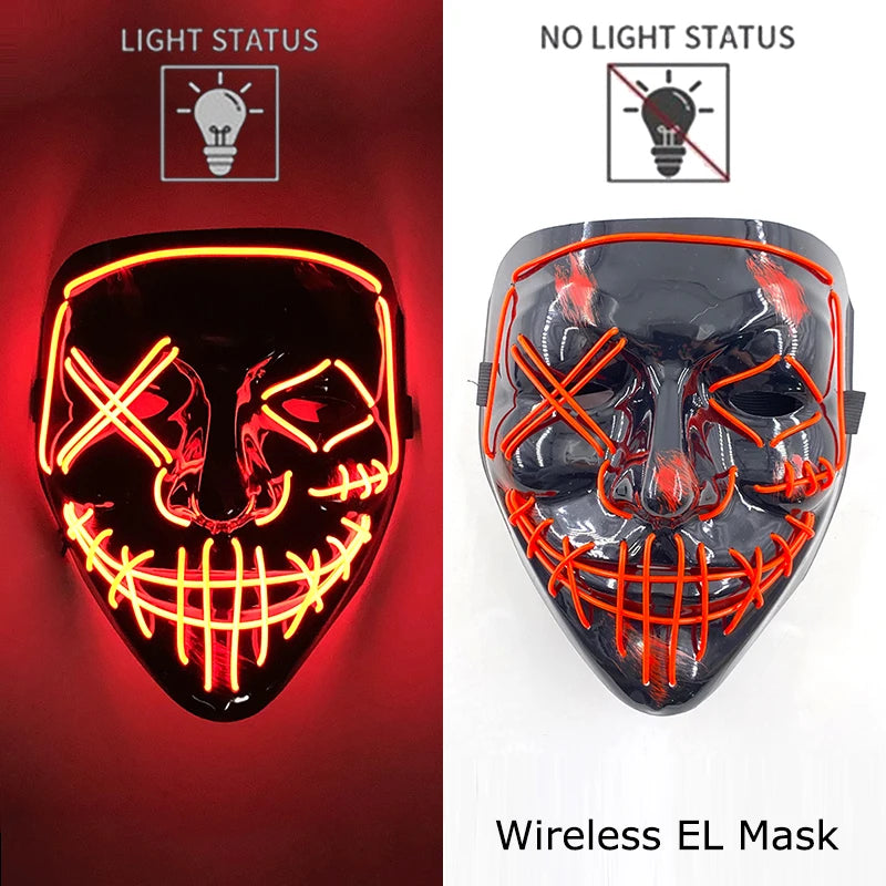 Neon Light-Up Mask