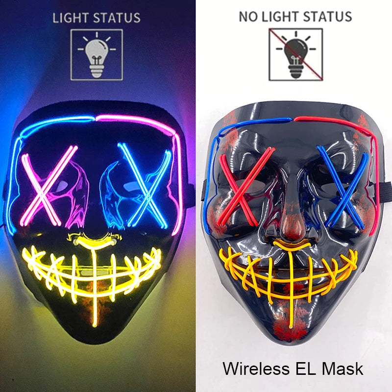 Neon Light-Up Mask