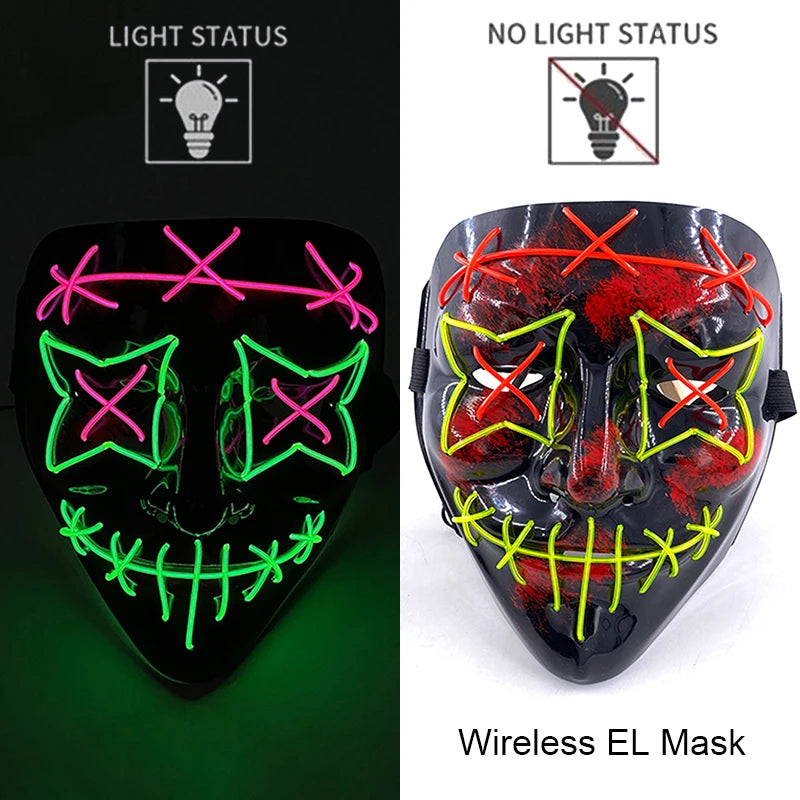 Neon Light-Up Mask