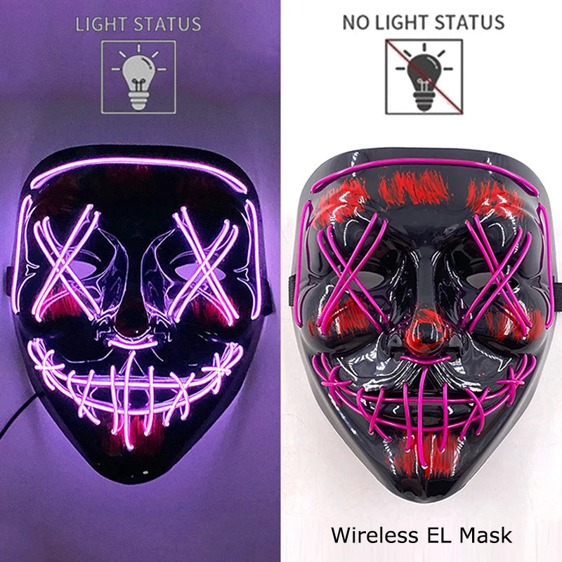 Neon Light-Up Mask
