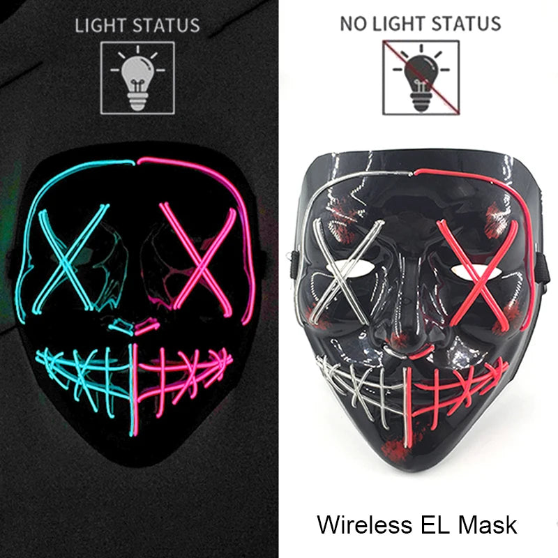 Neon Light-Up Mask