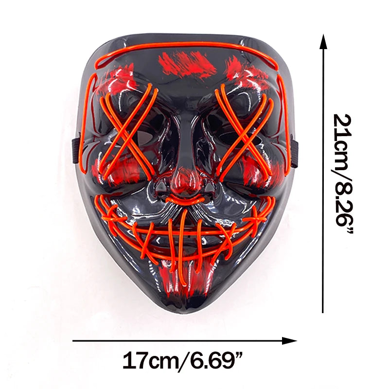 Neon Light-Up Mask