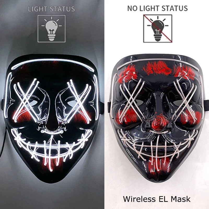 Neon Light-Up Mask