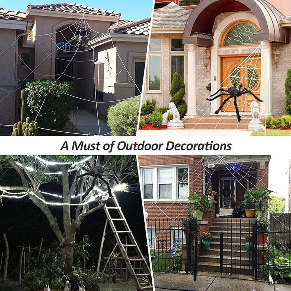 Giant Spider Web + Spider Yard Kit