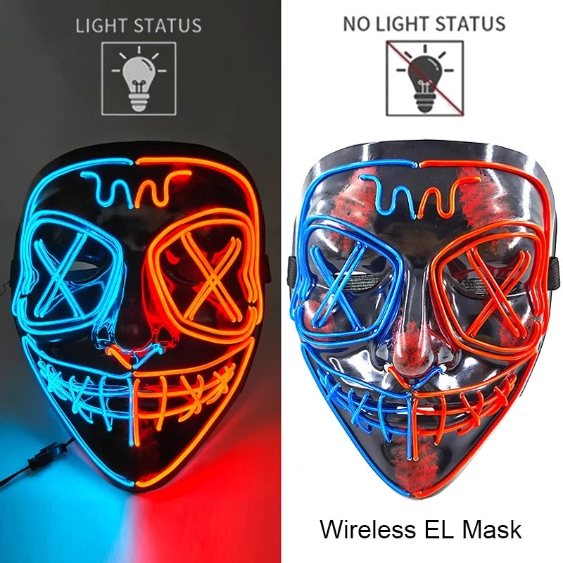 Neon Light-Up Mask