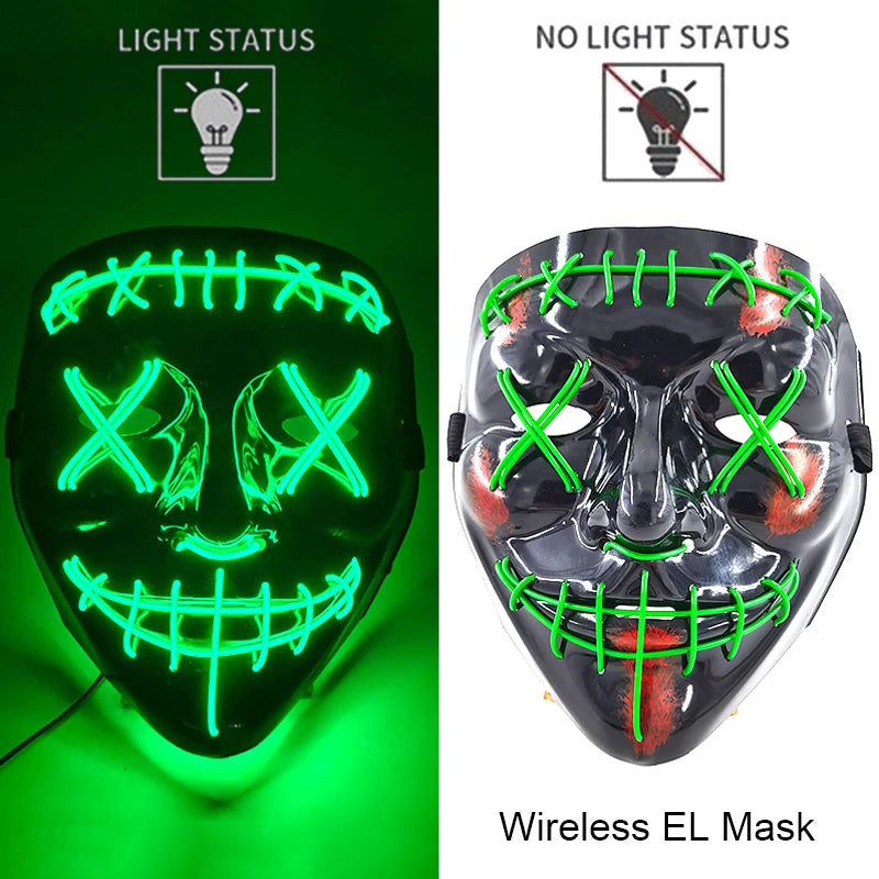 Neon Light-Up Mask