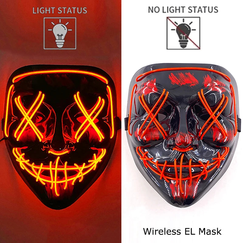 Neon Light-Up Mask