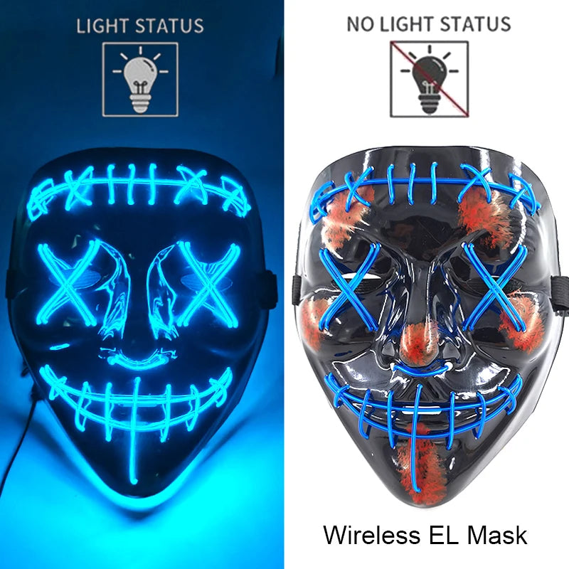 Neon Light-Up Mask