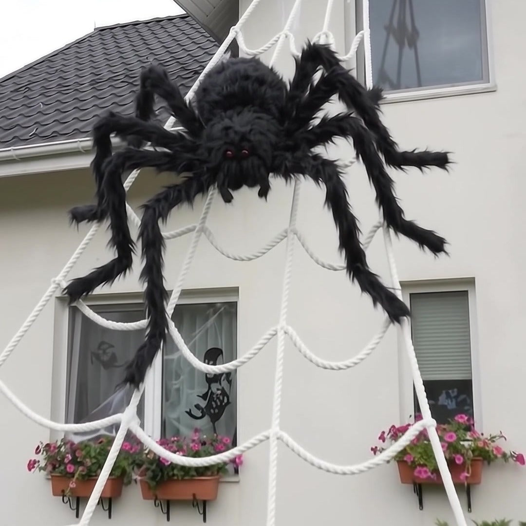 Giant Spider Web + Spider Yard Kit