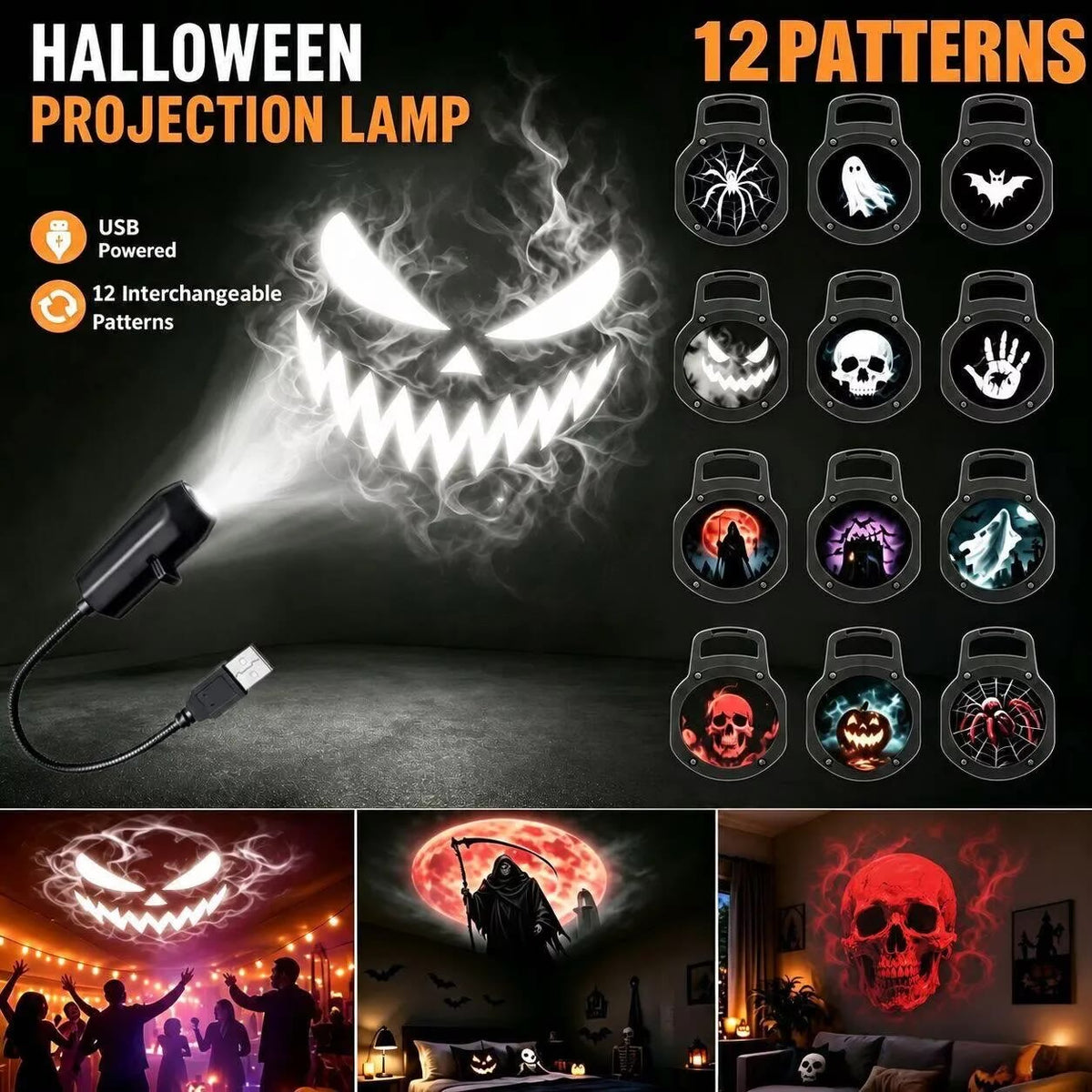 Spooky Timez Ghost Projector – Window & Car
